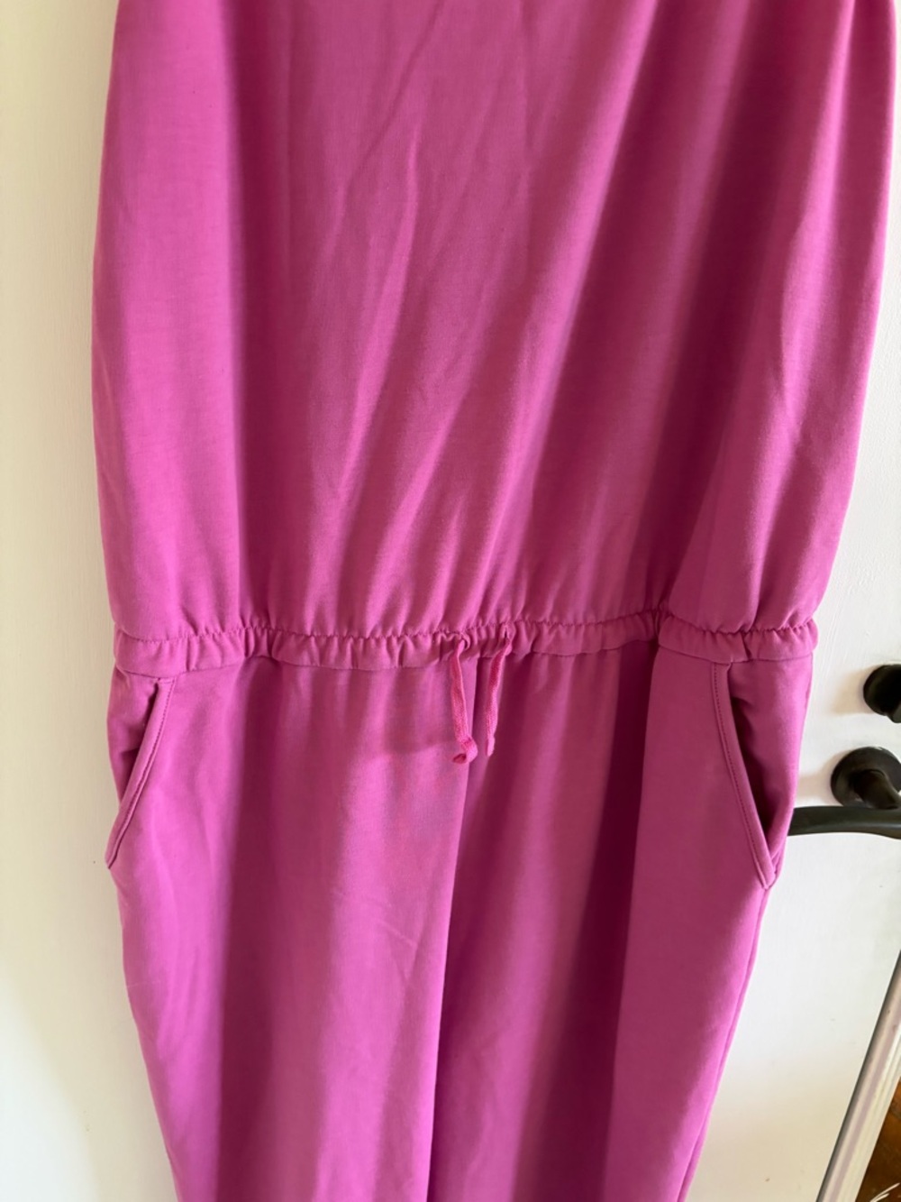 Nike Yoga Dri-Fit Women's Jumpsuit in Cosmic Fuschia Pink athleisure loungewear - Picture 5 of 10